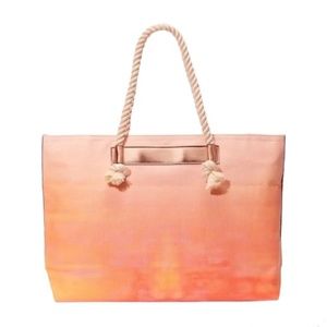 Victoria's Secret Bombshell Sundrenched Cotton Canvas Tote Carryall Bag